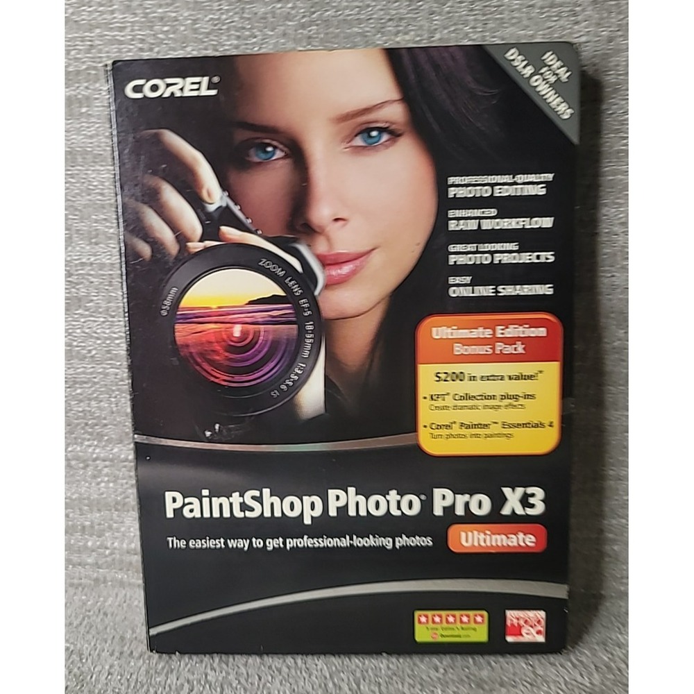 Corel PaintShop Photo Pro X3 Ultimate Windows Photo Editing‎ Software Open Box